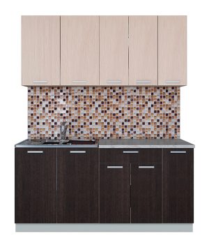 ГОТОВАЯ КУХНЯ ЛАЙТ 1,7 (ДУБ МОЛОЧНЫЙ/ ВЕНГЕ)