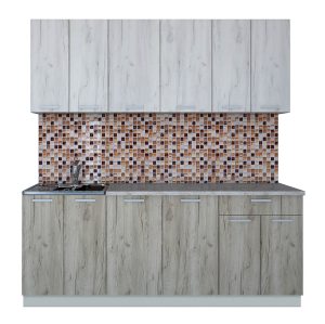 ГОТОВАЯ КУХНЯ ЛАЙТ 2,0-60 (ДУБ БЕЛЫЙ/ ДУБ СЕРЫЙ)