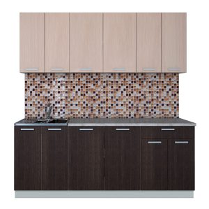 ГОТОВАЯ КУХНЯ ЛАЙТ 2,0-60 (ДУБ МОЛОЧНЫЙ/ ВЕНГЕ)