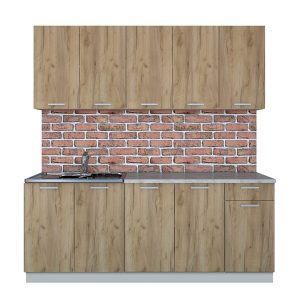 ГОТОВАЯ КУХНЯ ЛАЙТ 2,0 (ДУБ ЗОЛОТОЙ/ ДУБ ЗОЛОТОЙ)