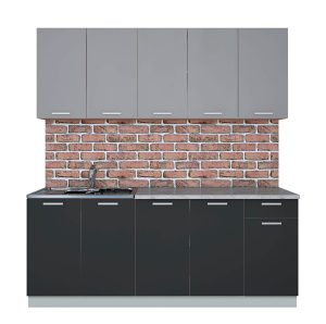 ГОТОВАЯ КУХНЯ ЛАЙТ 2,0 (СЕРЕБРО/ АНТРАЦИТ)