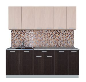 ГОТОВАЯ КУХНЯ ЛАЙТ 2,1 (ДУБ МОЛОЧНЫЙ/ ВЕНГЕ)