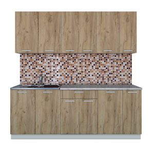 ГОТОВАЯ КУХНЯ ЛАЙТ 2,1 (ДУБ ЗОЛОТОЙ/ ДУБ ЗОЛОТОЙ)