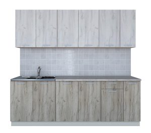 ГОТОВАЯ КУХНЯ ЛАЙТ 2,3 (ДУБ БЕЛЫЙ/ ДУБ СЕРЫЙ)