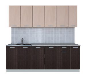 ГОТОВАЯ КУХНЯ ЛАЙТ 2,3 (ДУБ МОЛОЧНЫЙ/ ВЕНГЕ)