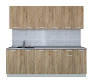 ГОТОВАЯ КУХНЯ ЛАЙТ 2,3 (ДУБ ЗОЛОТОЙ/ ДУБ ЗОЛОТОЙ)