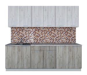 ГОТОВАЯ КУХНЯ ЛАЙТ 2,4 (ДУБ БЕЛЫЙ/ ДУБ СЕРЫЙ)