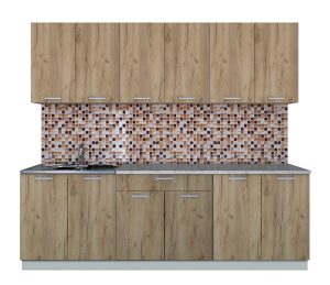 ГОТОВАЯ КУХНЯ ЛАЙТ 2,4 (ДУБ ЗОЛОТОЙ/ ДУБ ЗОЛОТОЙ)