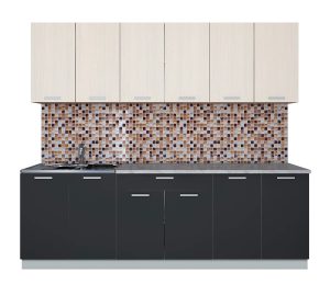 ГОТОВАЯ КУХНЯ ЛАЙТ 2,4 (ВУДЛАЙН КРЕМОВЫЙ/ АНТРАЦИТ)