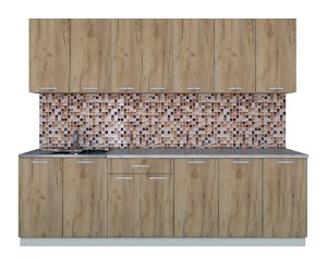 ГОТОВАЯ КУХНЯ ЛАЙТ 2,6 (ДУБ ЗОЛОТОЙ/ ДУБ ЗОЛОТОЙ)