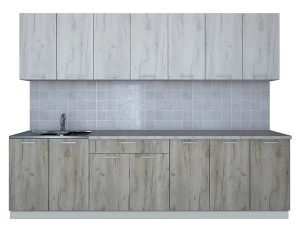 ГОТОВАЯ КУХНЯ ЛАЙТ 2,8 (ДУБ БЕЛЫЙ/ ДУБ СЕРЫЙ)