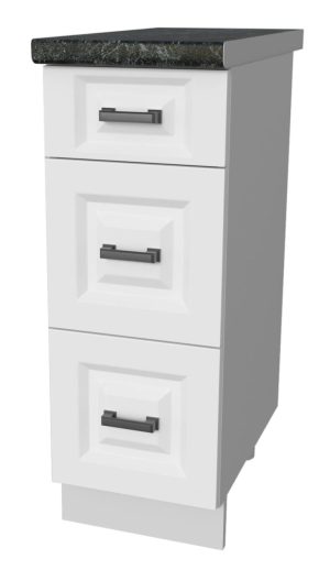 ШКАФ НИЖНИЙ ДЕКО SOFT-TOUCH НШ30РШ3(1М+2Б) (БЕЛЫЙ)