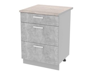 ШКАФ НИЖНИЙ ПОД ВАРОЧНУЮ ПАНЕЛЬ ЛАЙТ НШ60 ВП (БЕТОН)