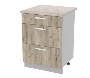 ШКАФ НИЖНИЙ ПОД ВАРОЧНУЮ ПАНЕЛЬ ЛАЙТ НШ60 ВП (ДУБ СЕРЫЙ)