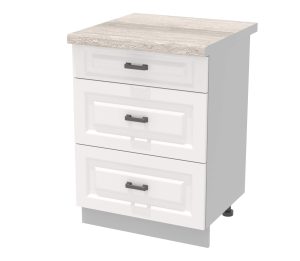 ШКАФ НИЖНИЙ ПОД ВАРОЧНУЮ ПАНЕЛЬ ДЕКО SOFT-TOUCH НШ60 ВП (БЕЛЫЙ)