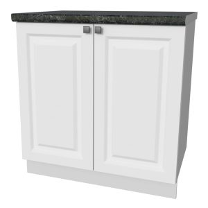 ШКАФ НИЖНИЙ ПОД МОЙКУ ДЕКО SOFT-TOUCH НШ80МС-2ДВ (БЕЛЫЙ)