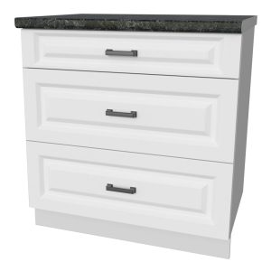 ШКАФ НИЖНИЙ ДЕКО SOFT-TOUCH НШ80РШ3(1М+2Б) (БЕЛЫЙ)