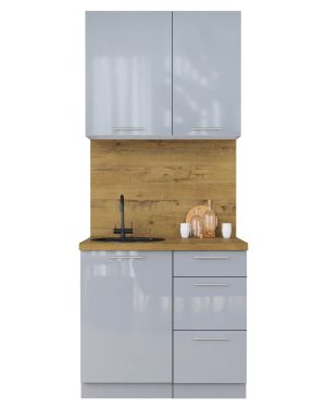 ГОТОВАЯ КУХНЯ ПЛАСТИК 0,9А (ТУМАННЫЙ ГЛЯНЕЦ/ ТУМАННЫЙ ГЛЯНЕЦ)