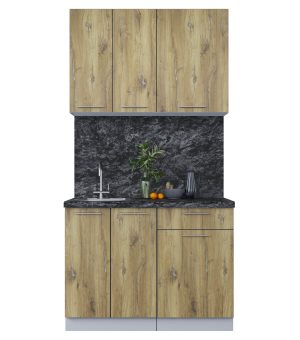 ГОТОВАЯ КУХНЯ ПЛАСТИК 1,1А (ДУБ ЭПОКСИД/ ДУБ ЭПОКСИД)