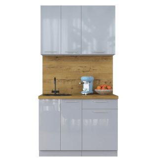 ГОТОВАЯ КУХНЯ ПЛАСТИК 1,1А (ТУМАННЫЙ ГЛЯНЕЦ/ ТУМАННЫЙ ГЛЯНЕЦ)