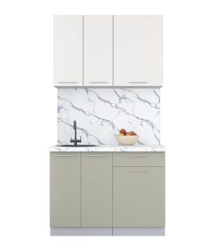 ГОТОВАЯ КУХНЯ ПЛАСТИК 1,1А (ЗЕФИРНЫЙ/ ЛАТТЕ)