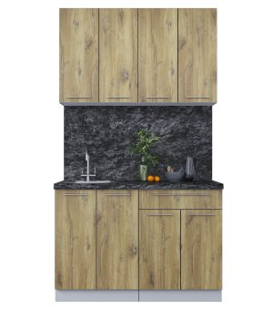 ГОТОВАЯ КУХНЯ ПЛАСТИК 1,2А (ДУБ ЭПОКСИД/ ДУБ ЭПОКСИД)