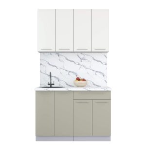 ГОТОВАЯ КУХНЯ ПЛАСТИК 1,2А (ЗЕФИРНЫЙ/ ЛАТТЕ)