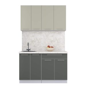 ГОТОВАЯ КУХНЯ ПЛАСТИК 1,3А (ЛАТТЕ/ ШТОРМ)