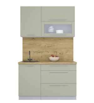 ГОТОВАЯ КУХНЯ ПЛАСТИК 1,3В (ЛАТТЕ/ ЛАТТЕ)