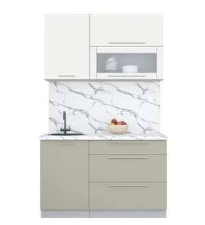 ГОТОВАЯ КУХНЯ ПЛАСТИК 1,3В (ЗЕФИРНЫЙ/ ЛАТТЕ)