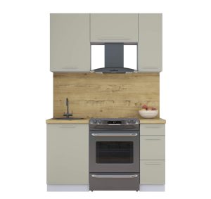 ГОТОВАЯ КУХНЯ ПЛАСТИК 1,4А (ЛАТТЕ/ЛАТТЕ)