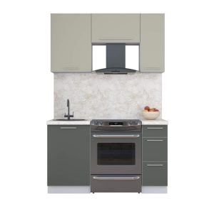 ГОТОВАЯ КУХНЯ ПЛАСТИК 1,4А (ЛАТТЕ/ ШТОРМ)