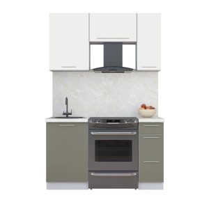 ГОТОВАЯ КУХНЯ ПЛАСТИК 1,4А (ЗЕФИРНЫЙ/ КВАРЦЕВЫЙ)