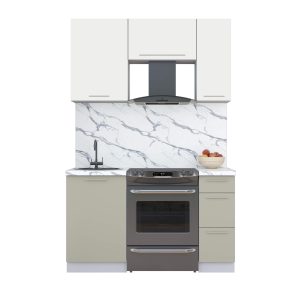 ГОТОВАЯ КУХНЯ ПЛАСТИК 1,4А (ЗЕФИРНЫЙ/ ЛАТТЕ)