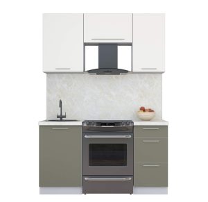 ГОТОВАЯ КУХНЯ ПЛАСТИК 1,5А (ЗЕФИРНЫЙ/ КВАРЦЕВЫЙ)