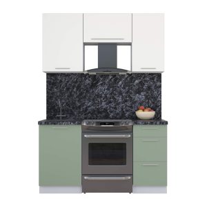 ГОТОВАЯ КУХНЯ ПЛАСТИК 1,5А (ЗЕФИРНЫЙ/ ПОЛЫНЬ)