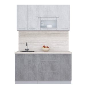 ГОТОВАЯ КУХНЯ ПЛАСТИК 1,5В (ОКСИД СВЕТЛЫЙ/ ОКСИД ТЕМНЫЙ)