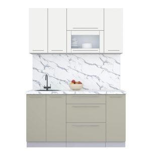 ГОТОВАЯ КУХНЯ ПЛАСТИК 1,5В (ЗЕФИРНЫЙ/ ЛАТТЕ)