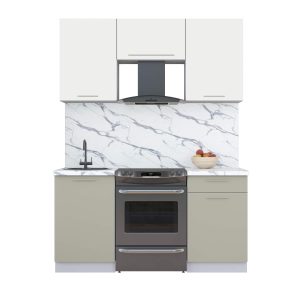 ГОТОВАЯ КУХНЯ ПЛАСТИК 1,6А (ЗЕФИРНЫЙ/ ЛАТТЕ)