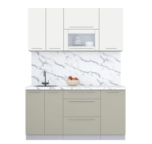 ГОТОВАЯ КУХНЯ ПЛАСТИК 1,6В (ЗЕФИРНЫЙ/ ЛАТТЕ)