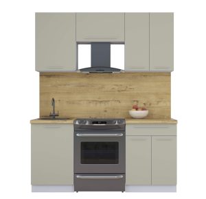 ГОТОВАЯ КУХНЯ ПЛАСТИК 1,7А (ЛАТТЕ/ ЛАТТЕ)