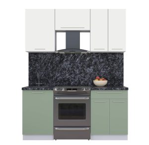 ГОТОВАЯ КУХНЯ ПЛАСТИК 1,7А (ЗЕФИРНЫЙ/ ПОЛЫНЬ)