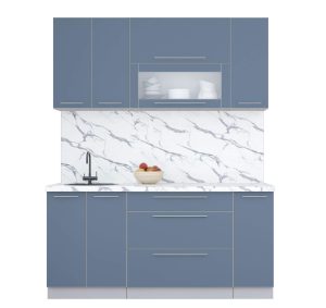 ГОТОВАЯ КУХНЯ ПЛАСТИК 1,7В (АРКТИЧЕСКИЙ/ АРКТИЧЕСКИЙ)