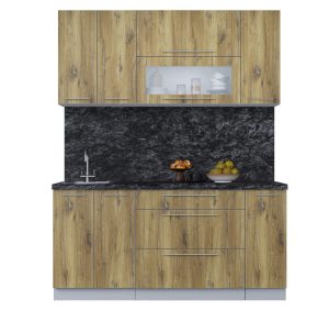 ГОТОВАЯ КУХНЯ ПЛАСТИК 1,7В (ДУБ ЭПОКСИД/ ДУБ ЭПОКСИД)