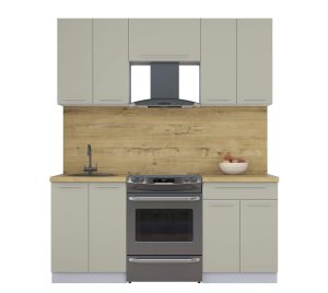 ГОТОВАЯ КУХНЯ ПЛАСТИК 1,8А (ЛАТТЕ/ ЛАТТЕ)