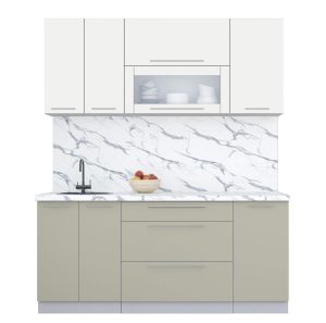 ГОТОВАЯ КУХНЯ ПЛАСТИК 1,8В (ЗЕФИРНЫЙ/ ЛАТТЕ)