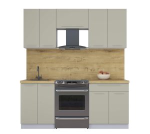 ГОТОВАЯ КУХНЯ ПЛАСТИК 1,9А (ЛАТТЕ/ ЛАТТЕ)