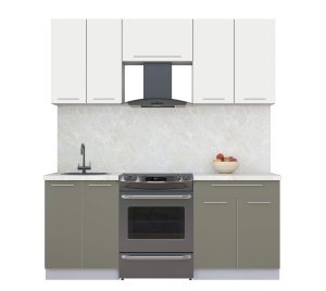 ГОТОВАЯ КУХНЯ ПЛАСТИК 1,9А (ЗЕФИРНЫЙ/ КВАРЦЕВЫЙ)