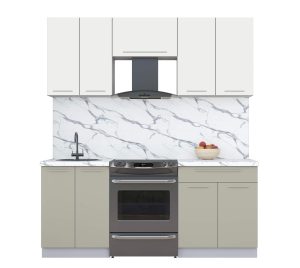 ГОТОВАЯ КУХНЯ ПЛАСТИК 1,9А (ЗЕФИРНЫЙ/ ЛАТТЕ)