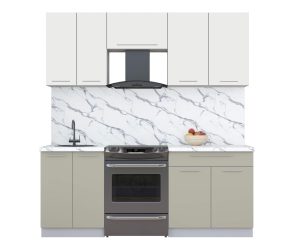 ГОТОВАЯ КУХНЯ ПЛАСТИК 2,0А (ЗЕФИРНЫЙ/ ЛАТТЕ)